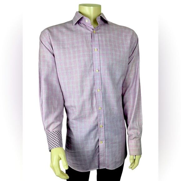 Jack Stone by Thomas Dean L/S Dress Shirt XXL Excellent Condition - Picture 1 of 8